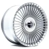 Vesser VSR9 22x10 ET25-60 BLANK Silver Machined Face