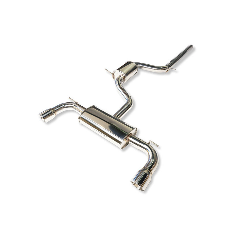 Sistema de escape CTS TURBO 76MM CAT-BACK para VW Golf 7 GTI