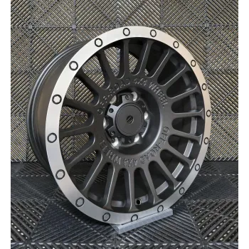 Pesa Wheels 18×8,5 ET0 6X139,7 - MATT BLACK MACHINED LIP