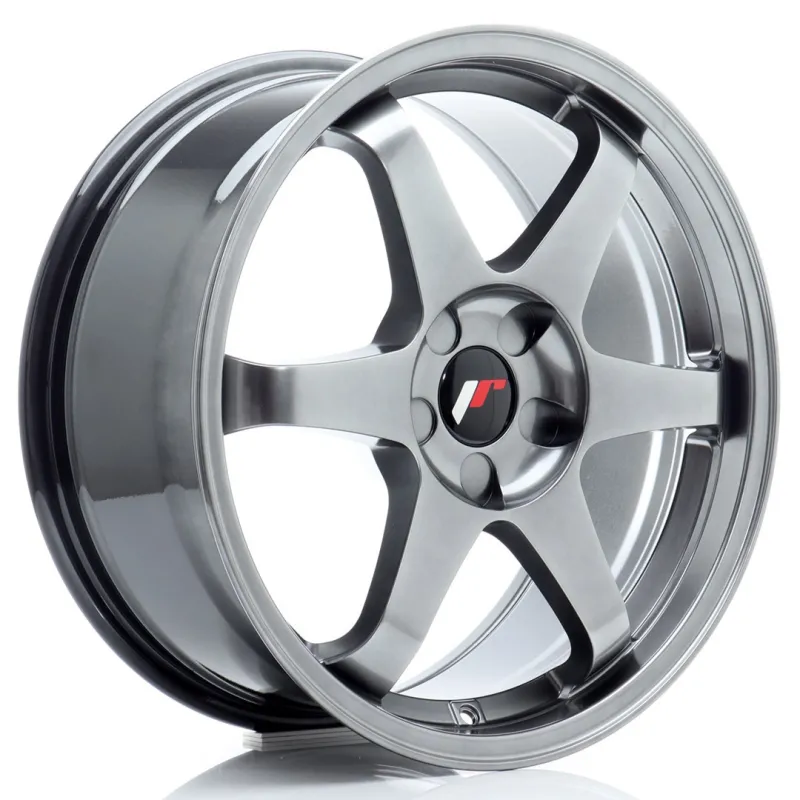 JR Wheels JR3 18x8 ET40 5x108 Hyper Black