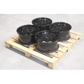 Set of JR11 17x8 ET30 5x98 Gloss Black