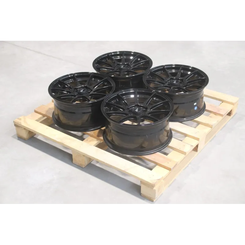 Set of JR11 17x8 ET30 5x98 Gloss Black