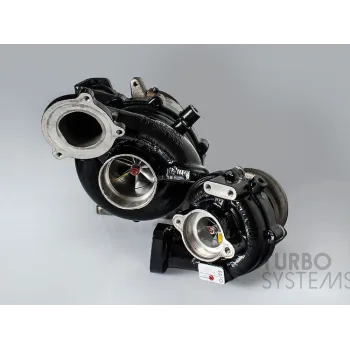 BMW M57D30TÜ2 -35D E9X, E6X, E83, E70, E71 Turbosystems Hybrid Turbochargers Stage 1 & Stage 2 - Stage 2 Kit - Core Charge (send