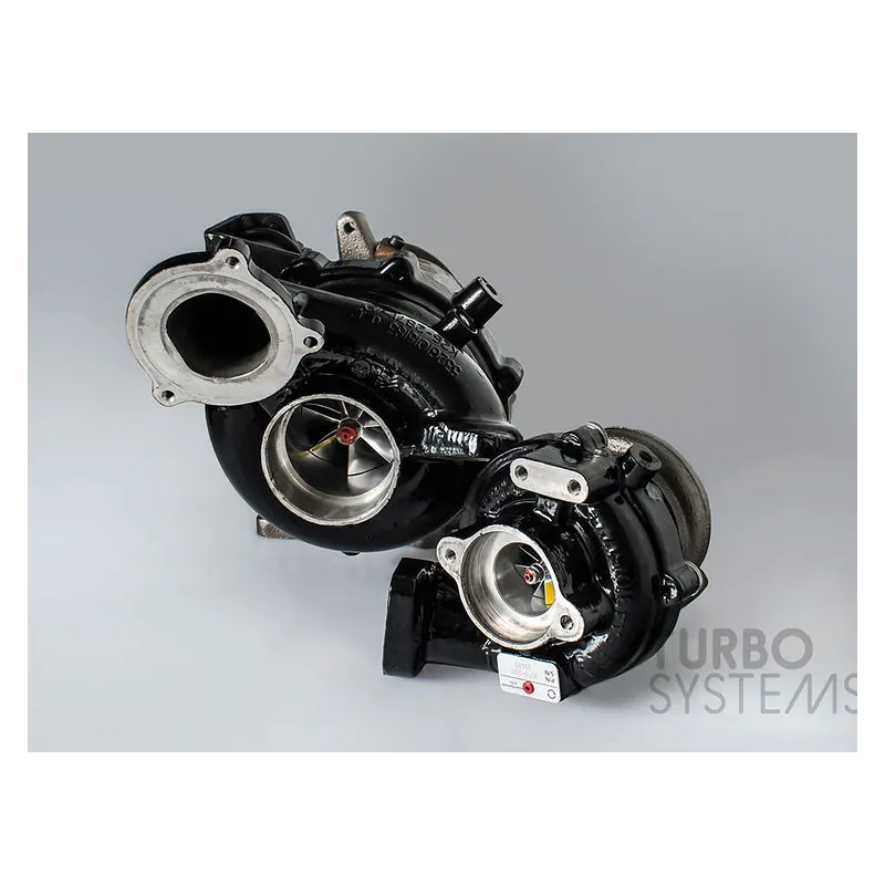 BMW M57D30TÜ2 -35D E9X, E6X, E83, E70, E71 Turbosystems Hybrid Turbochargers Stage 1 & Stage 2 - Stage 2 Kit - Without Core Char