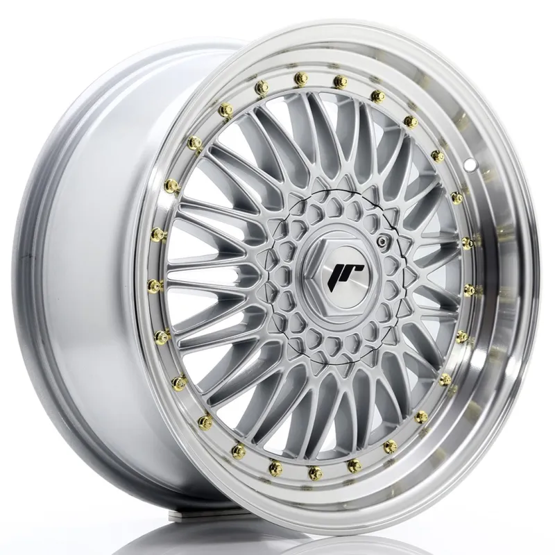 JR Wheels JR9 18x8 ET35 5x112 Silver w/ Machined Lip