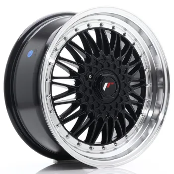 JR Wheels JR9 18x8 ET35 5x120 Gloss Black w/ Machined Lip