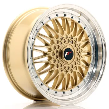 JR Wheels JR9 18x8 ET35 5x120 Gold w/ Machined Lip