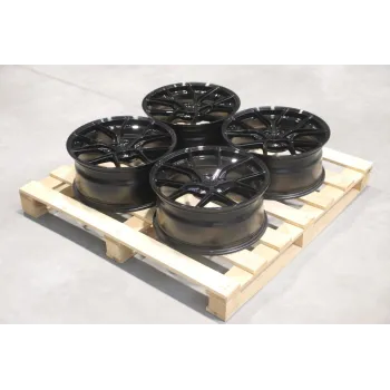 Set of SL01 18x8 ET35 5x112 Gloss Black