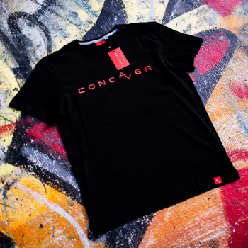 Concaver Men's T-Shirt Logo Black Size S
