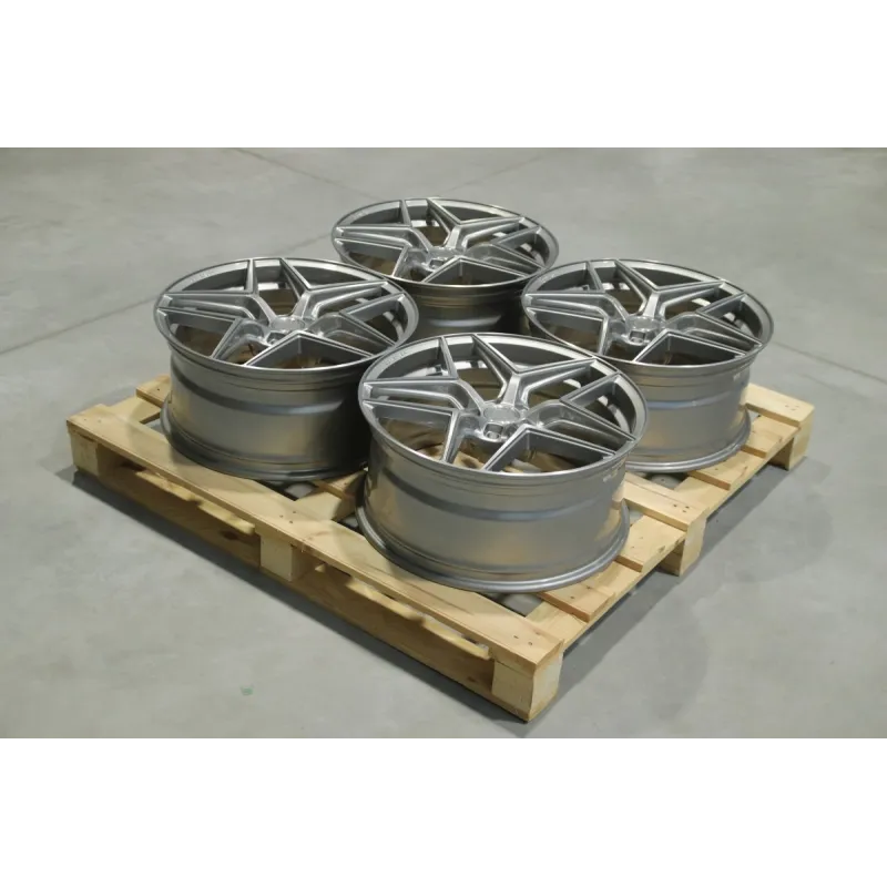 Set of CVR2 20x9 ET20 5x112 Brushed Titanium