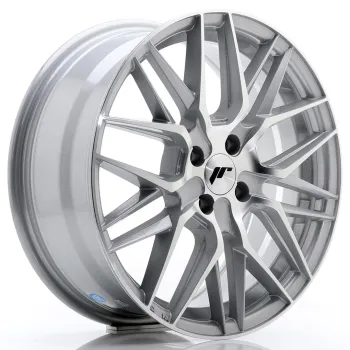 JR Wheels JR28 17x7 ET40 4x100 Silver Machined Face