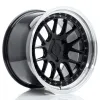 JR Wheels JR40 18x10,5 ET15-22 5H BLANK Gloss Black w/ Machined Lip