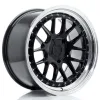 JR Wheels JR40 18x9,5 ET15-35 5H BLANK Gloss Black w/ Machined Lip
