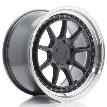 JR Wheels JR47 18x9,5 ET15-35 5H BLANK Hyper Gray w/ Machined Lip