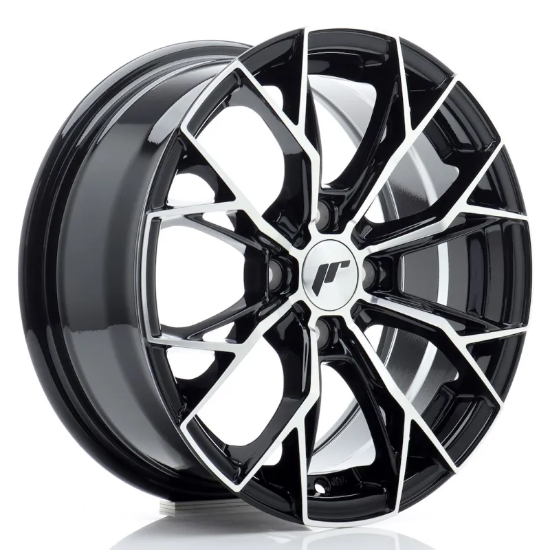 JR Wheels JR49 15x6,5 ET35 4x100 Gloss Black Machined Face