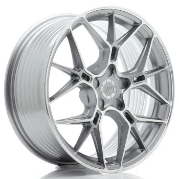 JR Wheels JR51 18x8 ET20-45 5H BLANK Titanium Machined Face