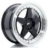 JR Wheels JR6 18x8,5 ET22 5x114,3/120 Gloss Black w/ Machined Lip