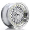 JR Wheels JR9 15x8 ET20 BLANK Silver w/ Machined Lip