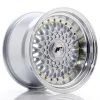 JR Wheels JR9 15x9 ET10 BLANK Silver w/ Machined Lip