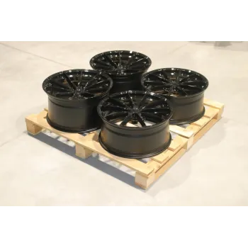 Set of JR37 20x9 ET35 + 20x10,5 ET40 5x114,3 Gloss Black