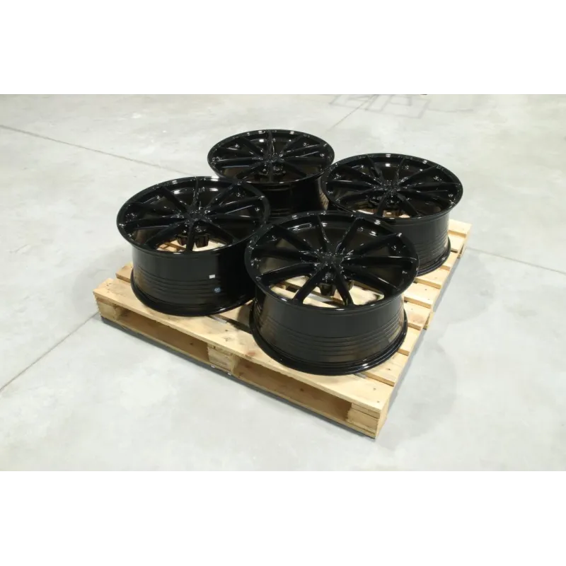 Set of JR37 21x10 ET25 5x112 Gloss Black