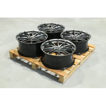Set of JR37 21x9 ET38 + 21x10 ET44 5x108 Hyper Black