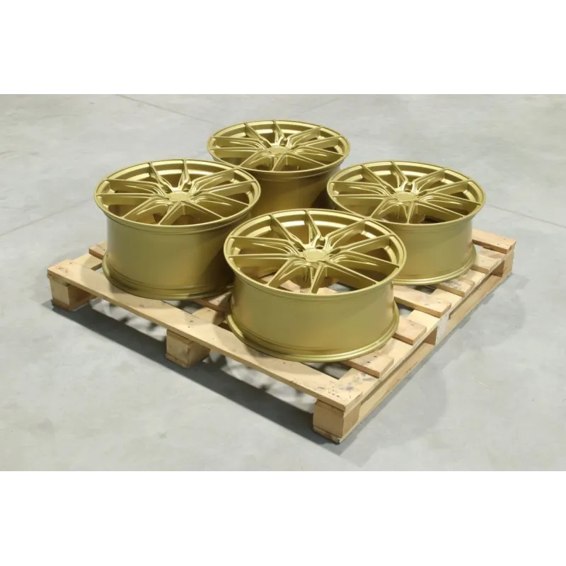 Set of JR44 20x8 ET20 + 20x9,5 ET28 5x112 Matt Gold