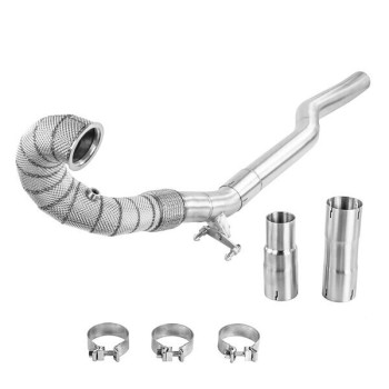 Downpipe ALPHA COMPETITION Com Proteção Termica 2.0 TSI EA888.3 AUDI S3 8V / TTS 8S / LEON 5F CUPRA 4X4 / VW GOLF 7 R / 7.5R
