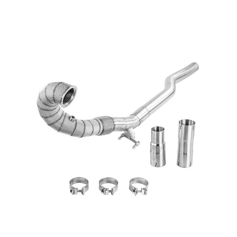 Downpipe ALPHA COMPETITION Com Proteção Termica 2.0 TSI EA888.3 AUDI S3 8V / TTS 8S / LEON 5F CUPRA 4X4 / VW GOLF 7 R / 7.5R
